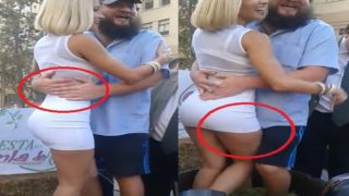 Sabrina Sosa Encoxada by lucky fat guy