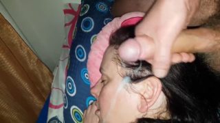 Cumming on sister’s face while she sleeps