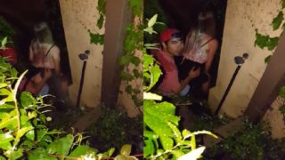 Blonde drunk girl fucked in the corner of the party
