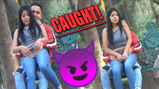 Teen caught very horny in the park [She can’t  wait 🤣]